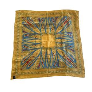 Vintage Silk Paisley Scarf The Specialty House Japan 31" Luxe Boho